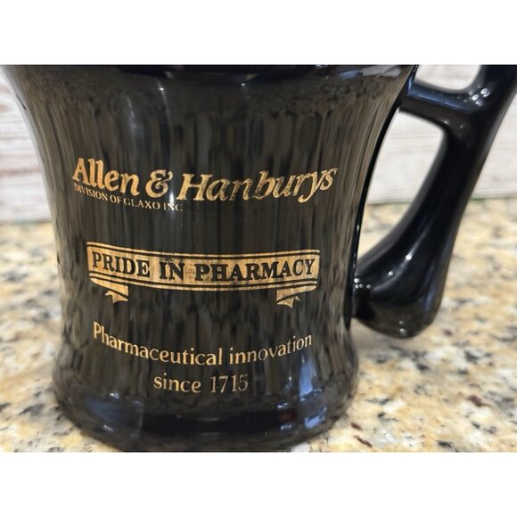 Pride In Pharmacy Mortar And Pestle Look 12 oz Coffee Mug Allen & Hanburys - Picture 2 of 6